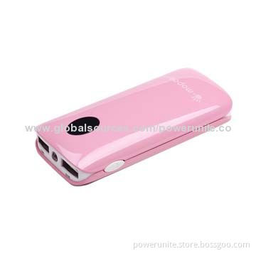 Power Bank with 5,200mAh Polymer Battery, High-quality, CE, RoHS, FCC Marks
